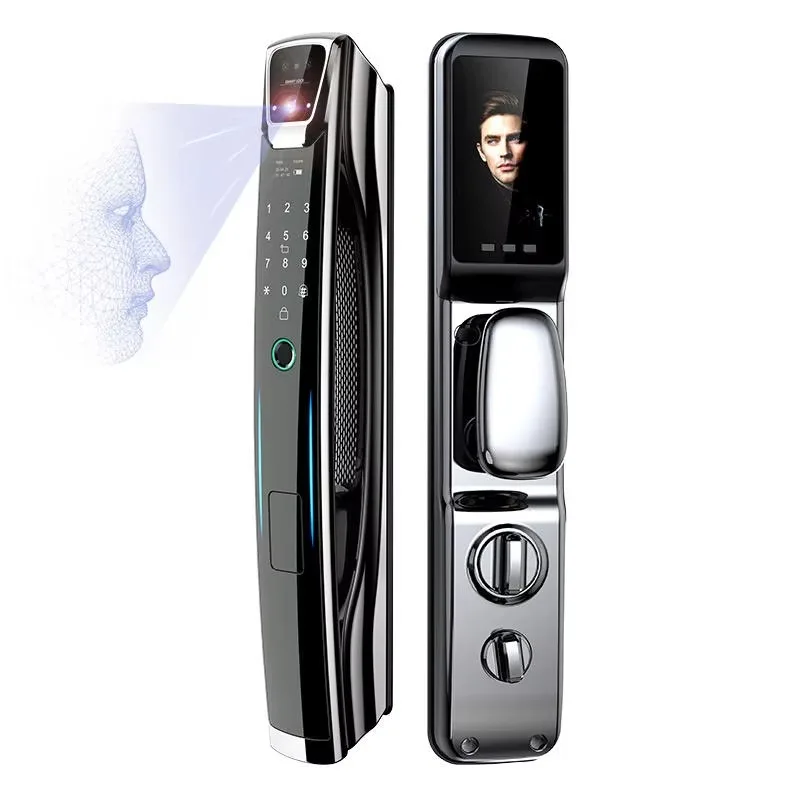 

3D Hd Face Recognition Smart Lock Mobile Phone App Remotely Unlocks Biometric Fingerprint Digital Smart Door Lock