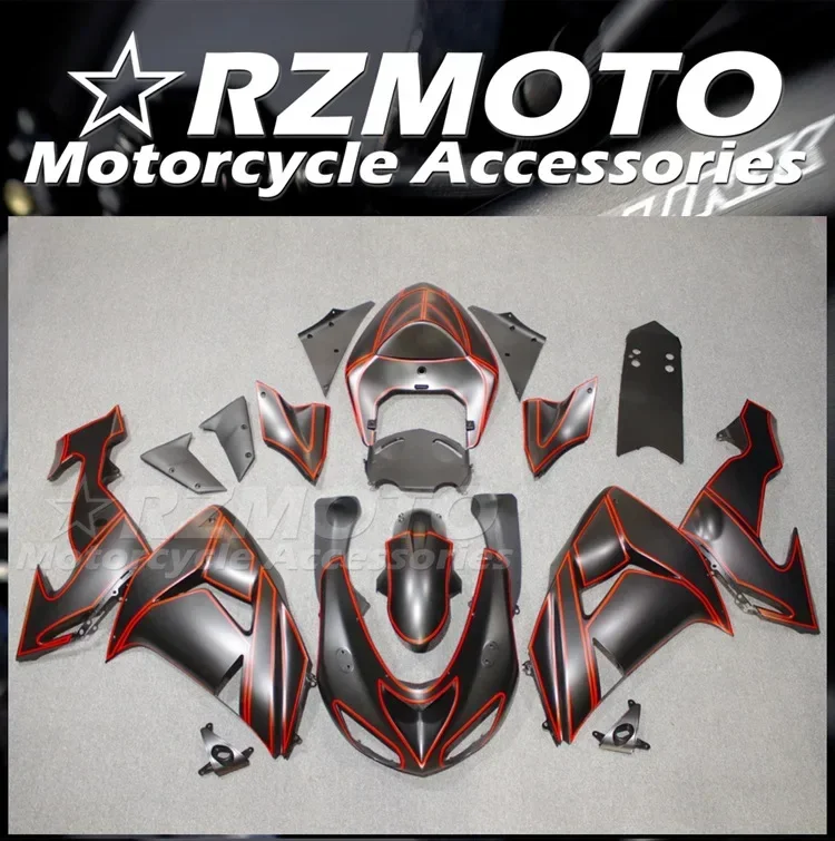 

4Gifts New ABS Injection Mold Full Fairings Kit Fit For KAWASAKI ZX-10R ZX10R 2006 2007 06 07 Bodywork Set Custom