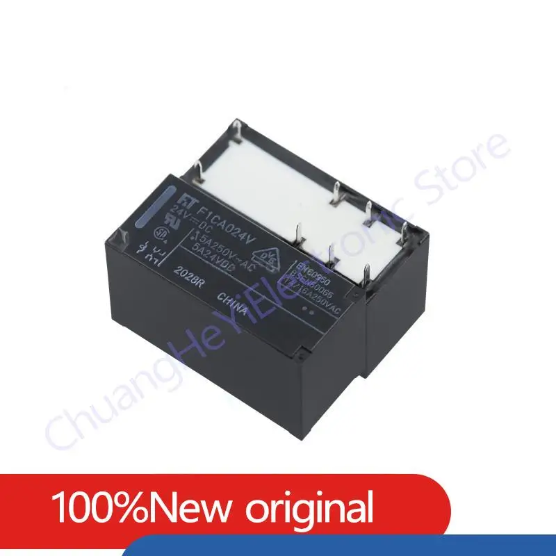 Original New Relay F1CA005V F1CA012V F1CA024V 5V 12V 24V DC 5A 8PIN Two open two closed