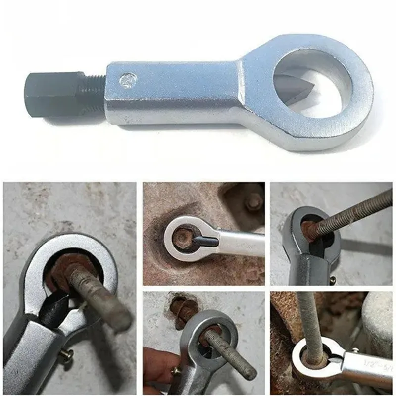 Imagem -05 - Rusty Nut Separation Wrench Divisor de Porca Parafuso Danificado Removedor Spanner Remover Cutter Tool Chave de Aço Ferramentas Extrator Hex