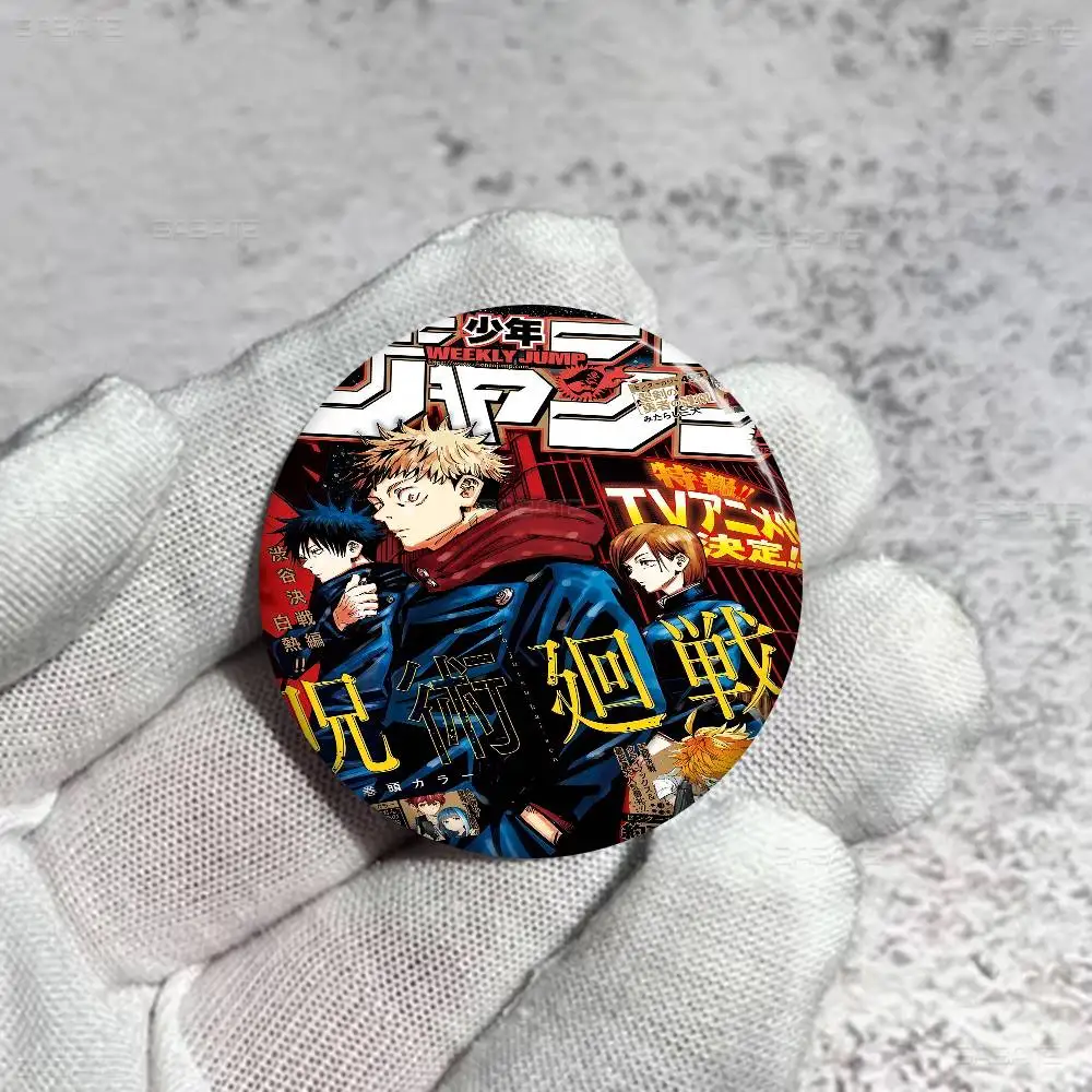 J-Jujutsu K-Kaisen أنيمي جديد دبابيس لينة زر دبوس مضحك سخيف Gnarpy على لوح التزلج ميمي شارة ألعاب جمع الهدايا #4