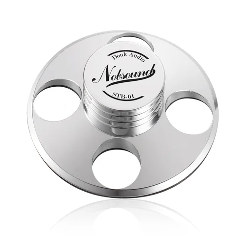 Imagen 2 del producto Nobsound-estableizador de disco LP, discos Hi-Fi de alta gama, tocadiscos, abrazadera de vinilo, antideslizante, cobre puro, oro/aleación de Zinc y plata