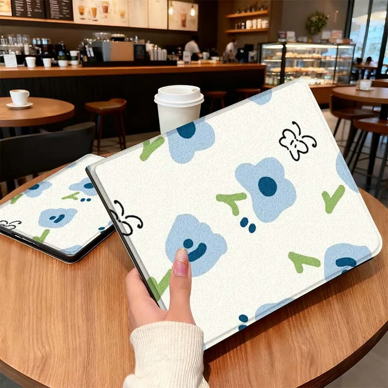 

Bow flower bear Cute For Samsung Galaxy Tab S7 S8 S9 S10 11 12.4 13.1 FE Plus Lite Inch Cover Tablet Case