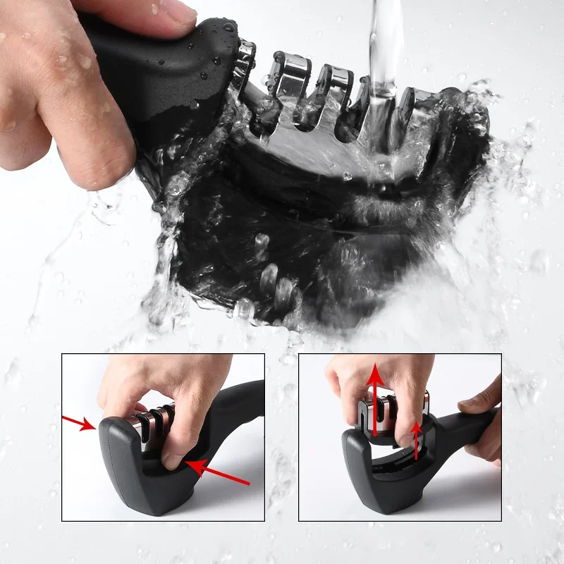 Multi-Funcional faca Sharpener, lâmina de corte ferramenta, Quick Knife Sharpener, Food Grade Whetstone, M9195