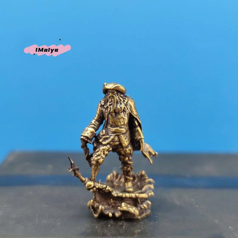 Figuras de piratas de latón, modelo de paisaje en miniatura, mini figuras, adornos de escritorio para el hogar y la Oficina, 1 unidad, 1/64