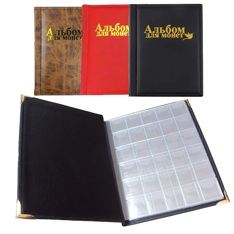 Russian 250 Coin Insert Flipchart Stamp Albums Stamp Storage Albums Coin Albums Storage Flipchart Binders Double PVC Pouches
