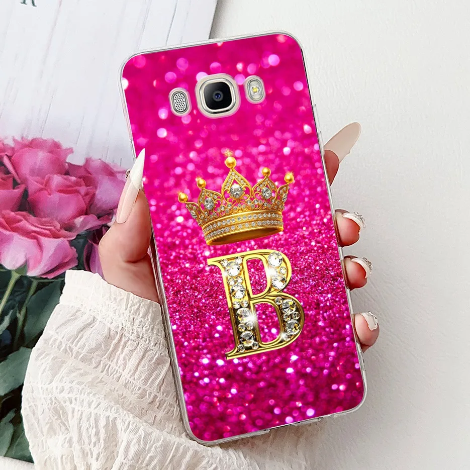 For Samsung Galaxy J3 J5 J7 2016 Case J320F J510F J710F Luxury Letters Cover Soft Slim Phone Case For Samsung J3 J5 J7 2016 Bags