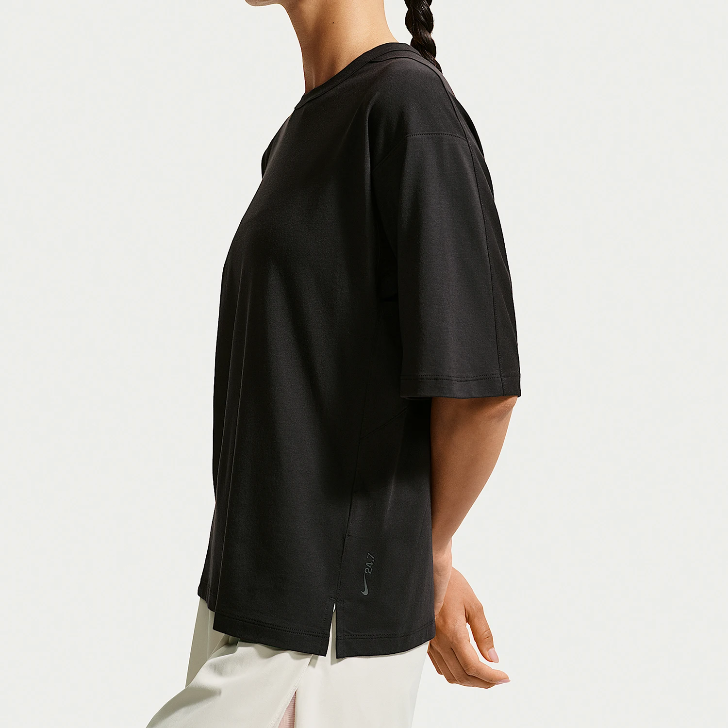 Nike genuine women's super soft round neck pullover comfortable short sleeved T-shirt IQ9333-010