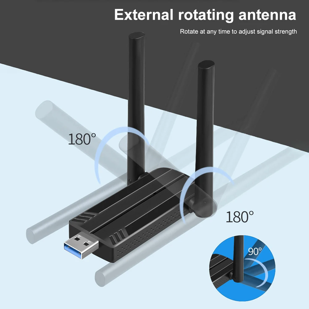 محول USB 3.0 محرك محول شبكة مجاني واي فاي دونغل يدعم نظام التشغيل Windows Vista/XP/7-11/Linux OS/ OS للكمبيوتر الشخصي