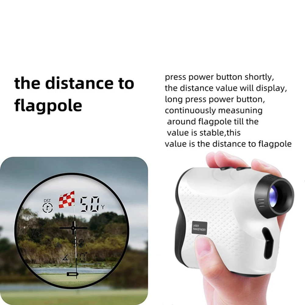 

FFYY-Handheld Golf Laser Rangefinder Protable Golf Laser Rangefinder 500M 6X Magnification Digital Rangefinder For Golf Hunting
