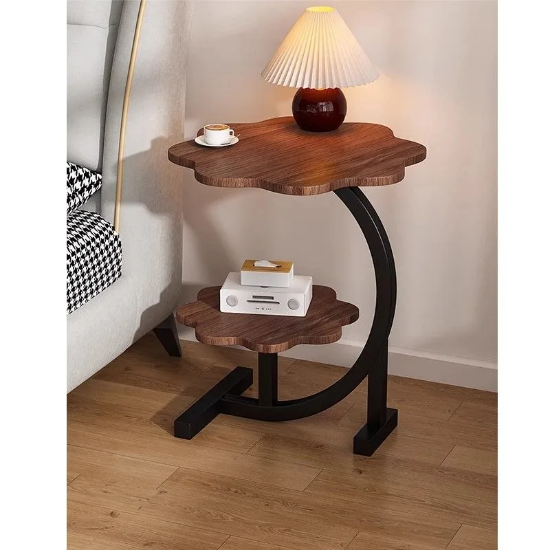 

Medieval cloud double-layer sofa edge few creative living room home coffee table furniture tea table bedside small round table