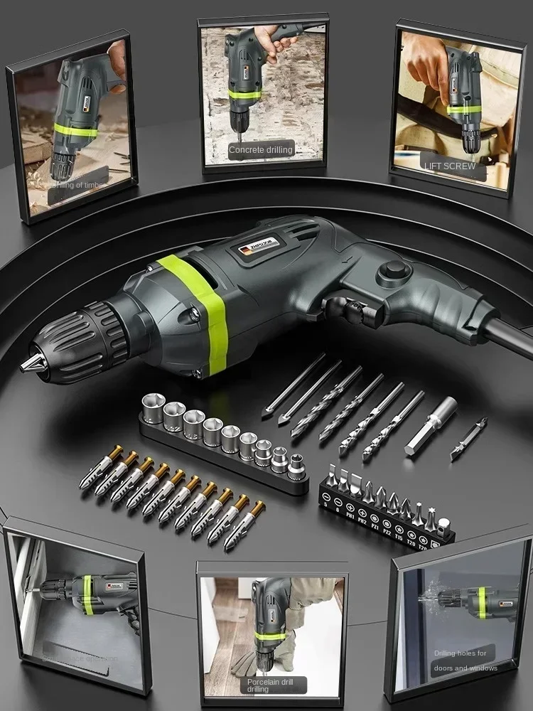 220V Multi-functional Electric Drill and Screwdriver for Household Use