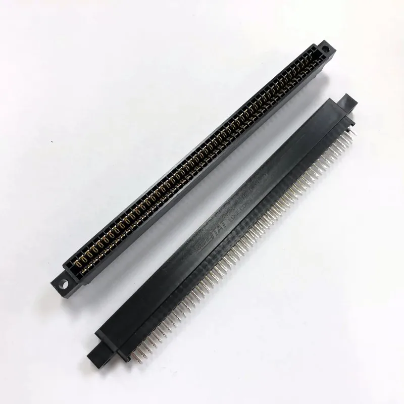 Free Shipping（ 5 pieces/LOT）  S-100M-2.54-5 100P S-128M-2.54-5 128P Goldfinger slot EDGE CONNECTOR SLOT   NEW100%