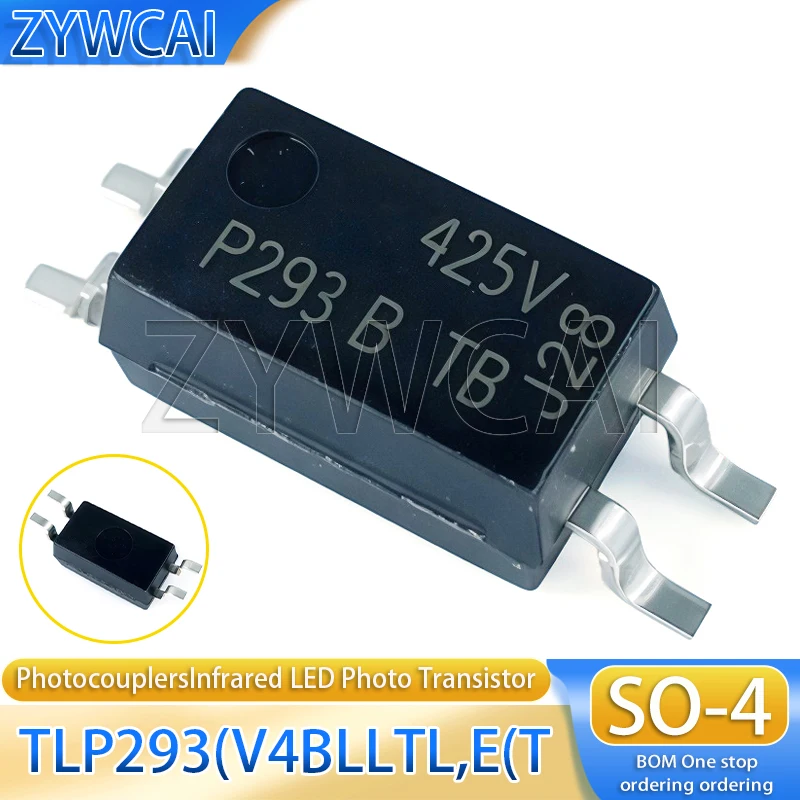 20PCS TLP293 (V4BLLTL, ET SO-4-2.6mm Code P293 B Transistor Output Optocoupler Optocoupler, Infrared LED Phototransistor