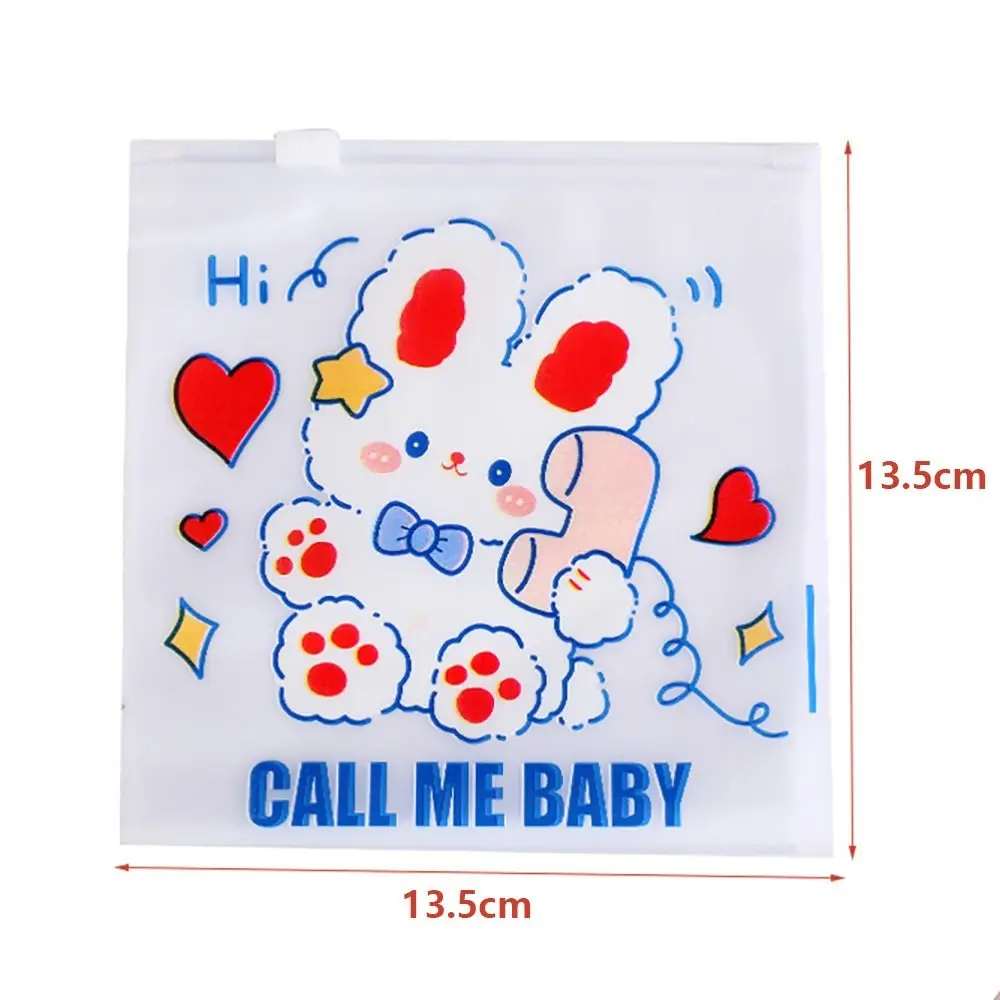 INS Waterproof Zipper Bag Transparent Plastic Storage Bag Large-Capacity Sealing Bag Student