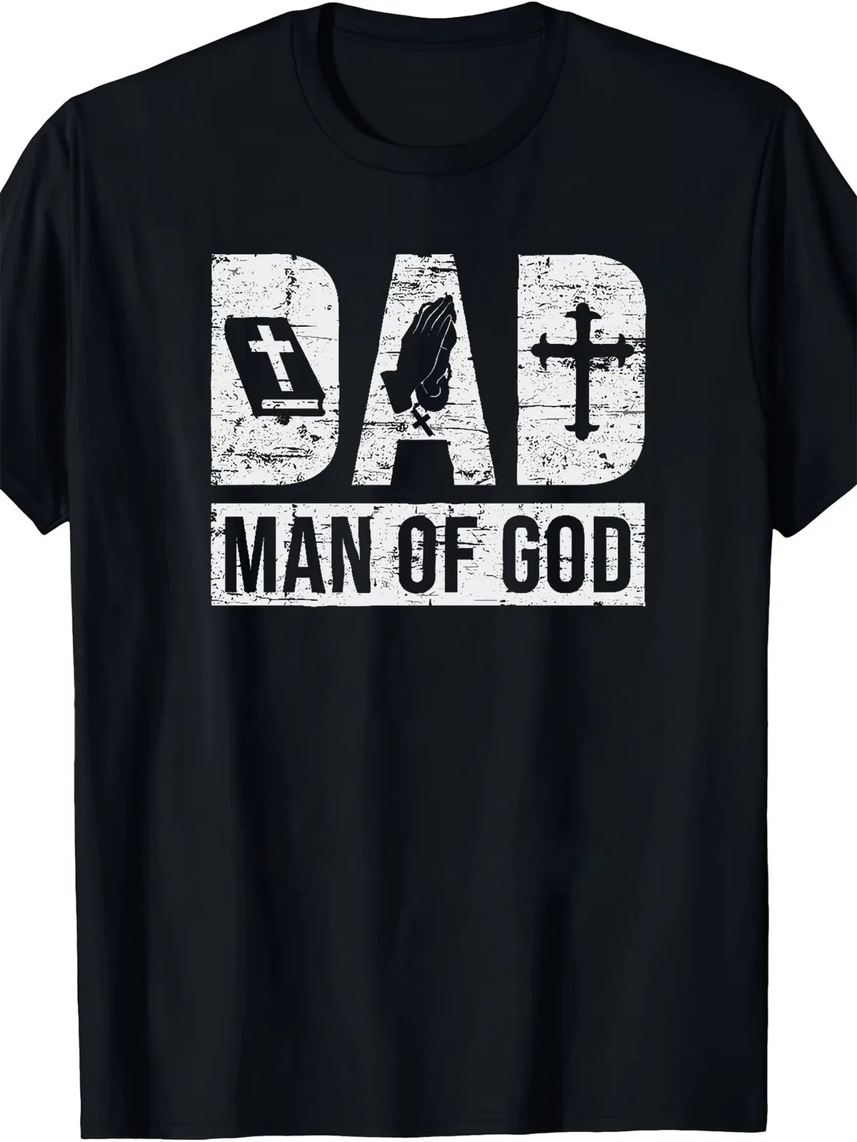 

Man of God Graphic Tee for Dad, Inspirational Design, Comfortable Fit