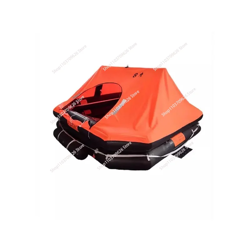 

Self-strengthening liferaft, automatically inflatable boat first aid release throw