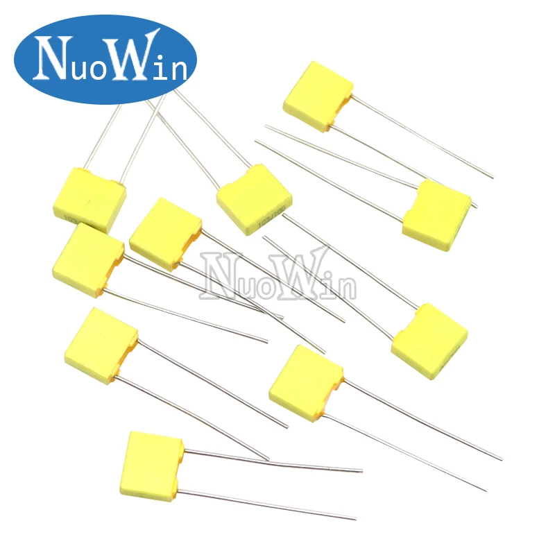 20PCS 100V Polypropylene Safety Plastic Film Correction Capacitor 1NF 2.2NF 4.7NF 10NF 22NF 100NF 330NF 470NF 1UF 102 104 224