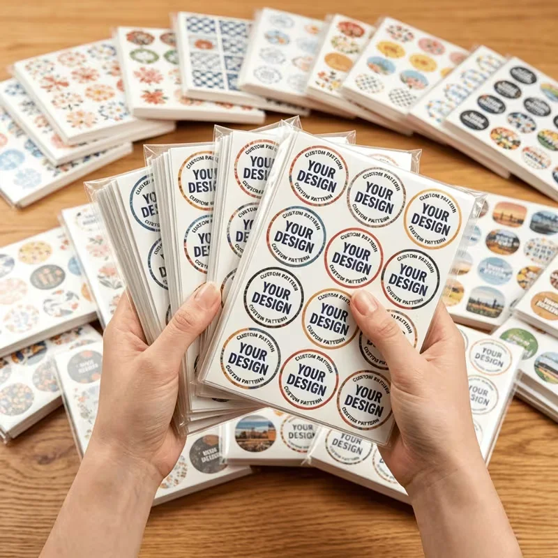 Custom Design Pattern Stickers for Small to Medium Enterprises Shops Craftsmen Individuals Custom Business Logo Brand Logo Shop