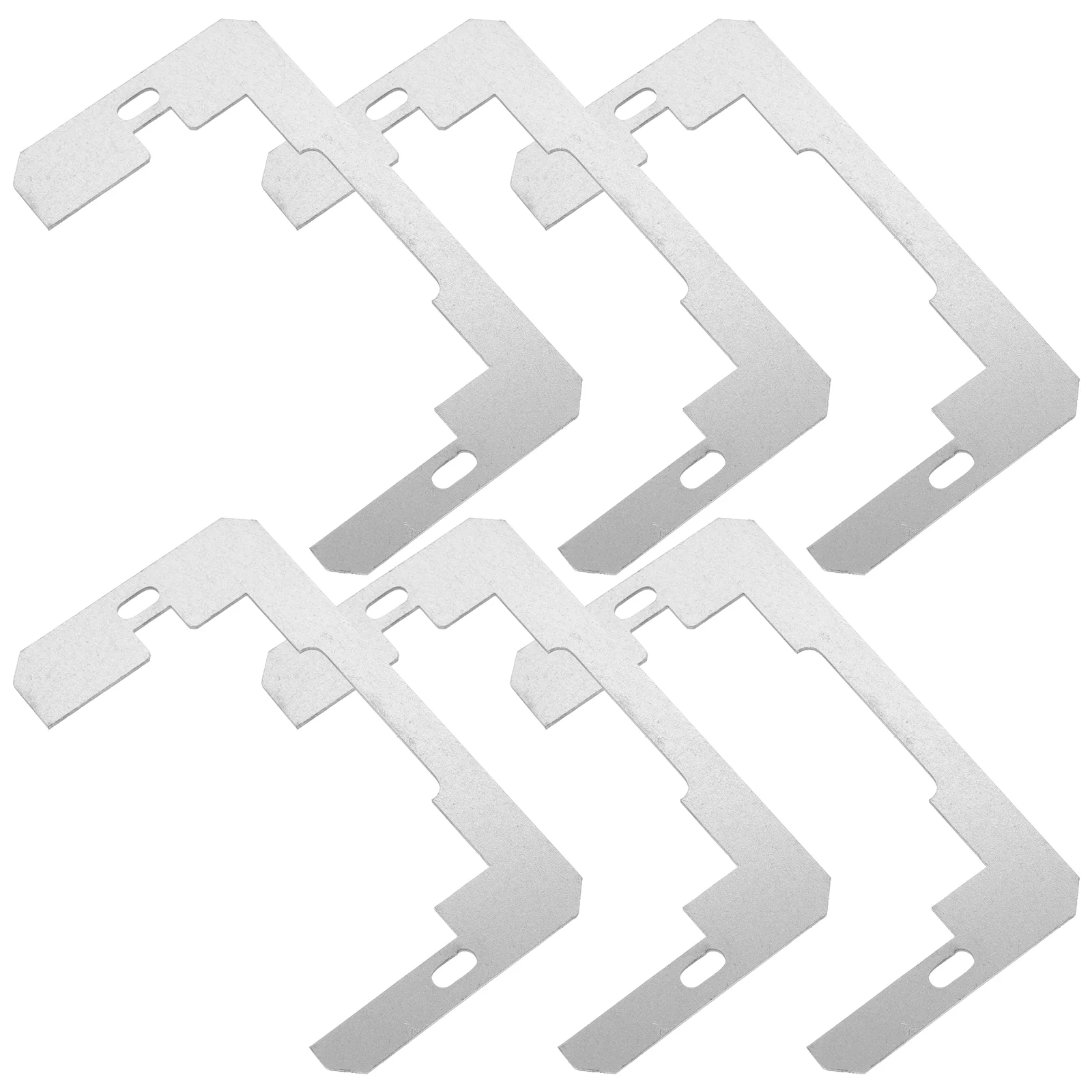 Screwless Plate Outlet Cover Screws Wall Panel Spacers Power Switch Bracket Silver Iron