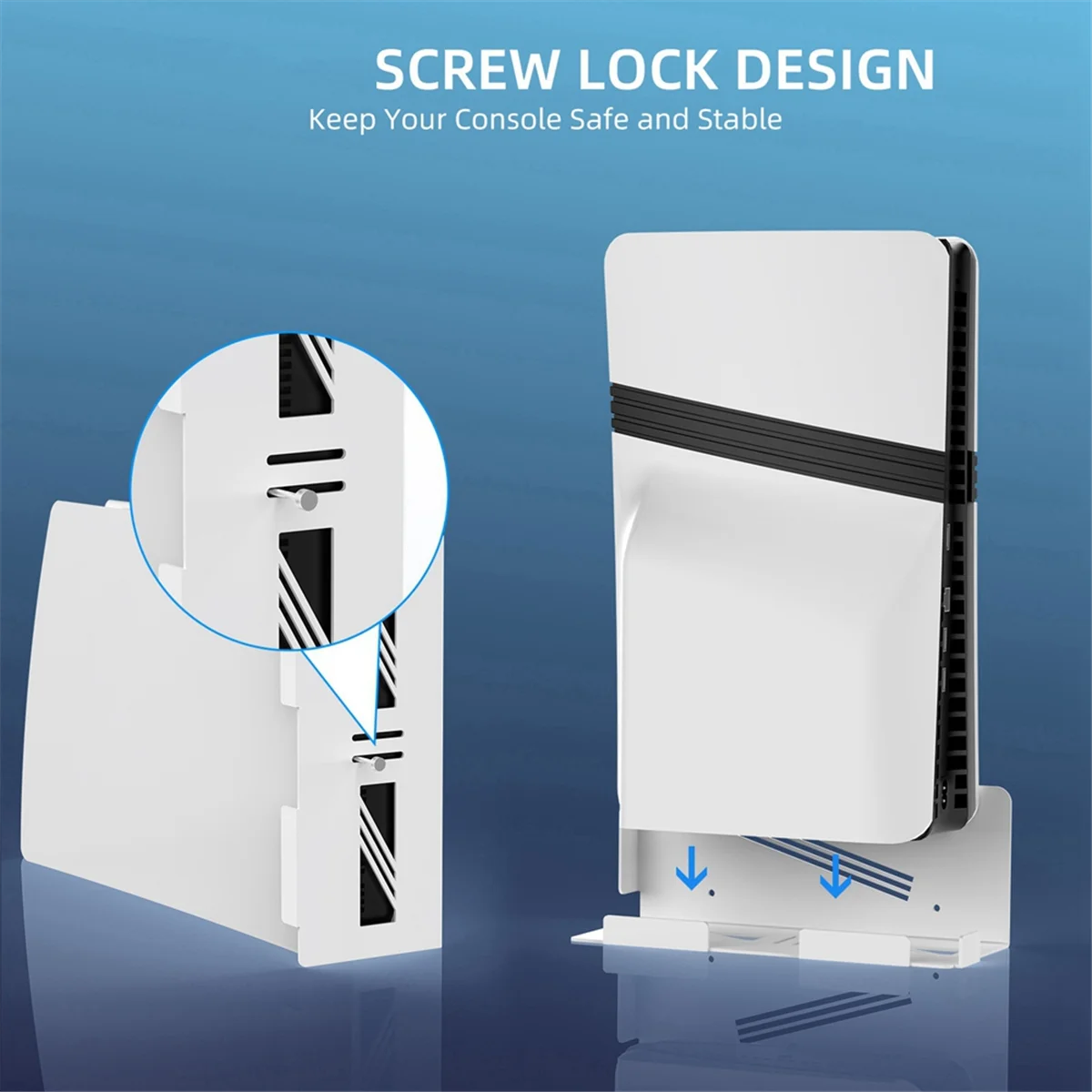 

Wall Mount Bracket for PS5 Pro Console Wall Mount Organizer for PS5 Game Console Universal Wall Storage Rack White-ABRJ