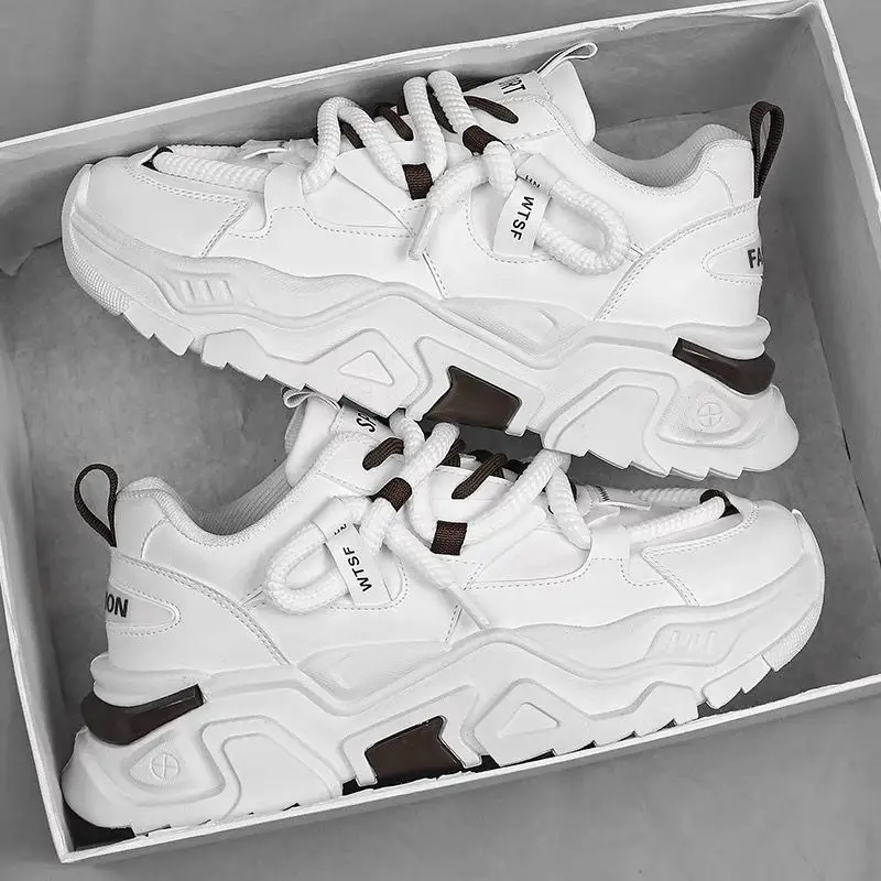 

Men's Breathable Sports Shoes Fall 2026 New Style Casual Versatile Heightening Sport Shoes Outdoor Leisure Dad Style Shoes