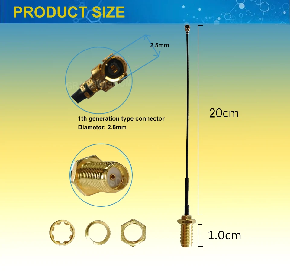 5 Stück/Set Meshtastic 868 MHz Antenne 3dBi SMA Stecker LoRa Antenne Weiß 10cm LoRaWAN Alarm Antenne RG178/RG1.13 4. Generation Externes Kabel – Detail 7