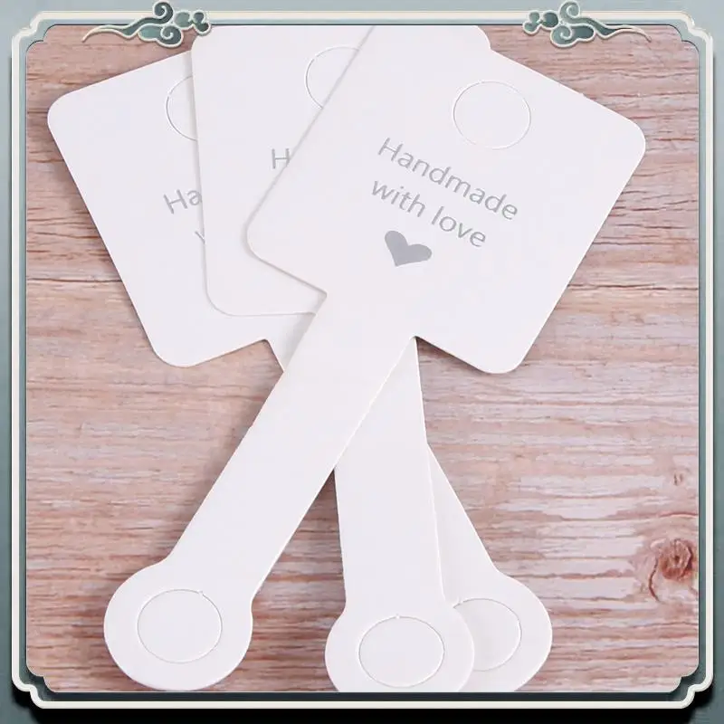 

500 PCS Handmade With Love Mini Gift Paper Tags Gift Labels White Paper Kindness For Gift Wrap, Wedding