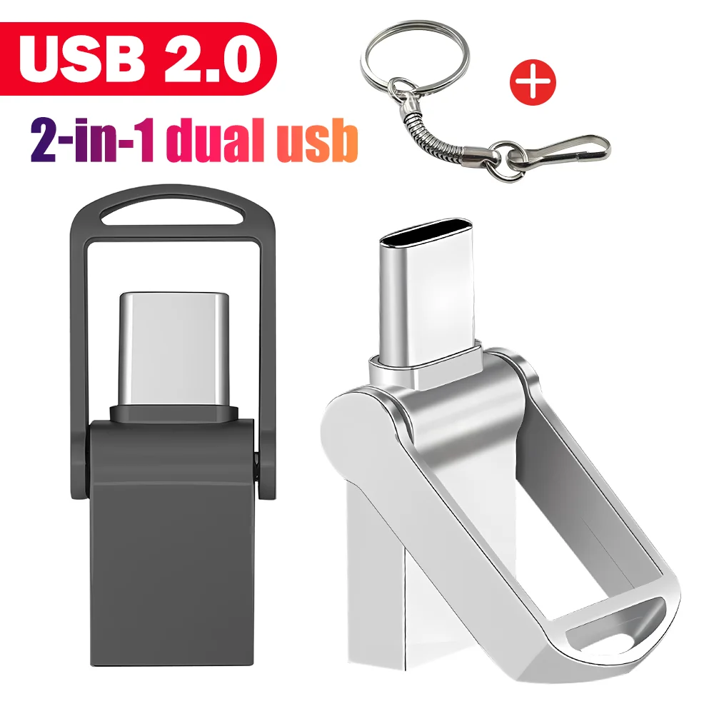 TYPE-C USB 2.0 OTG محرك فلاش USB 64 جيجابايت هدية الأعمال ذاكرة عصا صغيرة USB-C محرك القلم 32 جيجابايت عالية السرعة USB عصا بندريف 16 جيجابايت #1