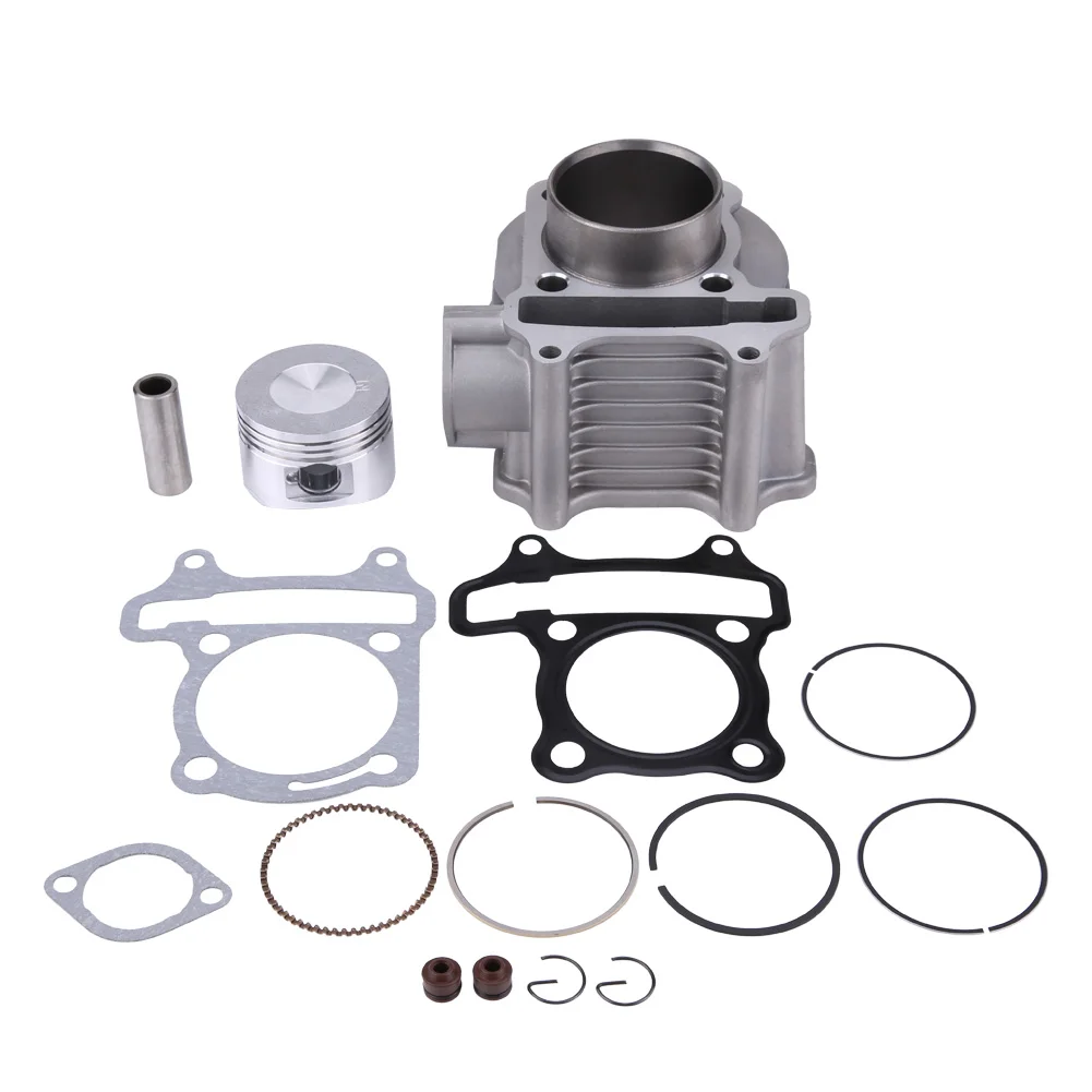 

Cylinder Piston Kit Motorcycle Engine Cylinder Motorcycle Engine Cylinder Kit Piston Gasket 52.4mm Bore for GY6/125CC/152QMI