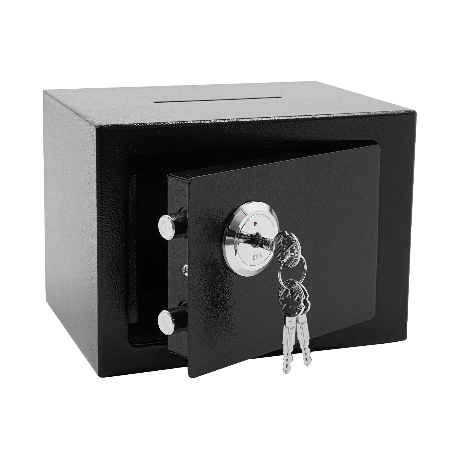 Small Safe Box with Drop Slot Cash Safe Box for Cabinets Home & Office Security