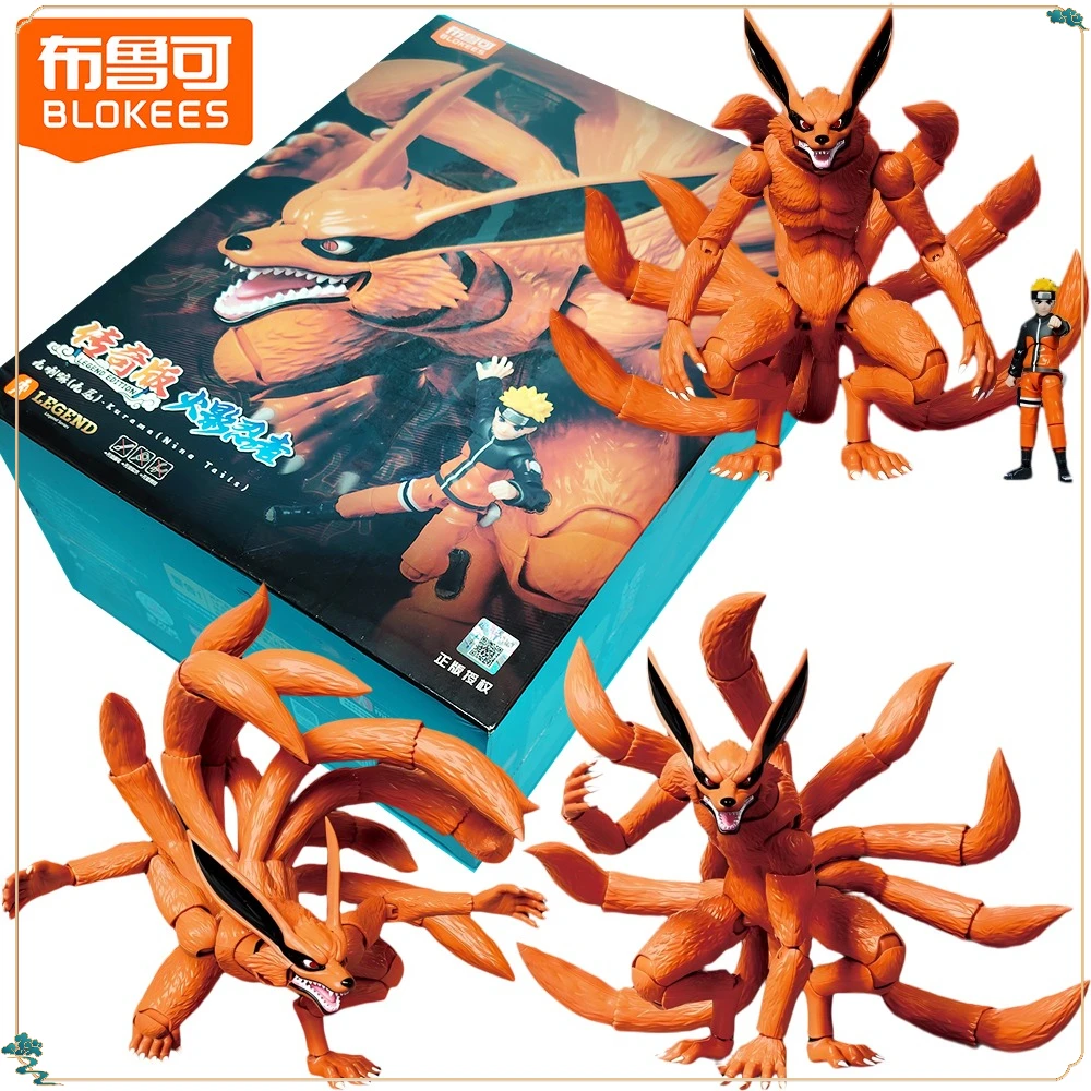

New BLOKEES Genuine Naruto Kurama Action Figures Realistic Designs Durable and Display Worthy Decor Model Toys Boys Girls Gifts