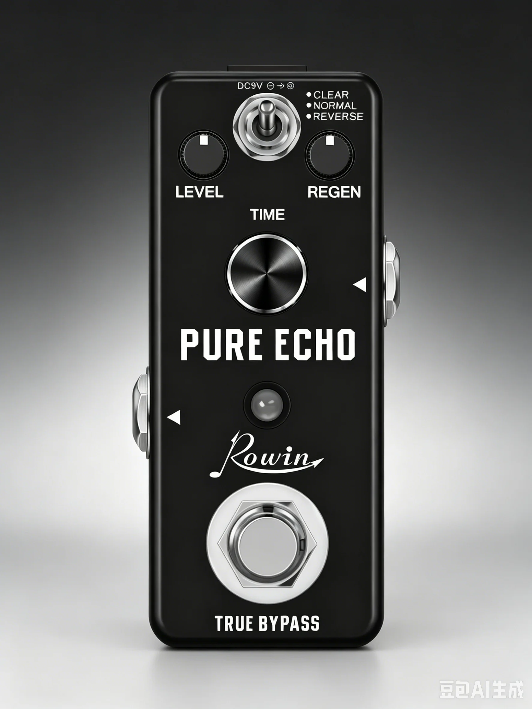 Rowin LEF-3803 Pure Echo Digital Delay Guitar Effect Pedal 3 Modes Clear/Normal/Reverse Echo, Max 1200ms Delay Time, Ture Bypass view 3