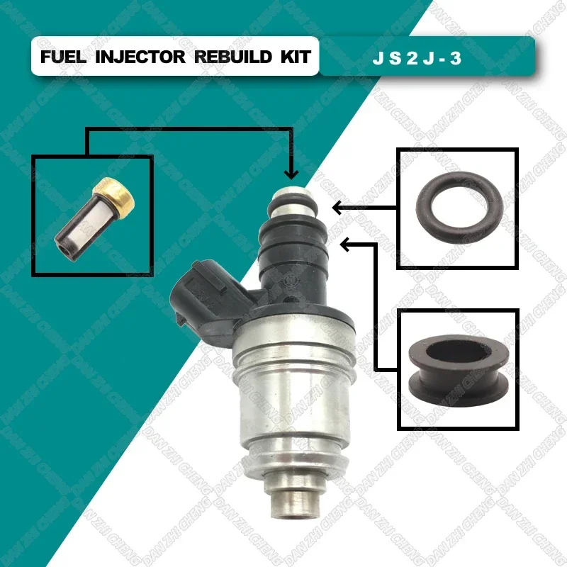 

8 set Fuel Injector Service Repair Kit Filters Orings Seals Grommets for JS2J-3 for SUZUKI WAGON R 1999 LHD 1.0 PETROL