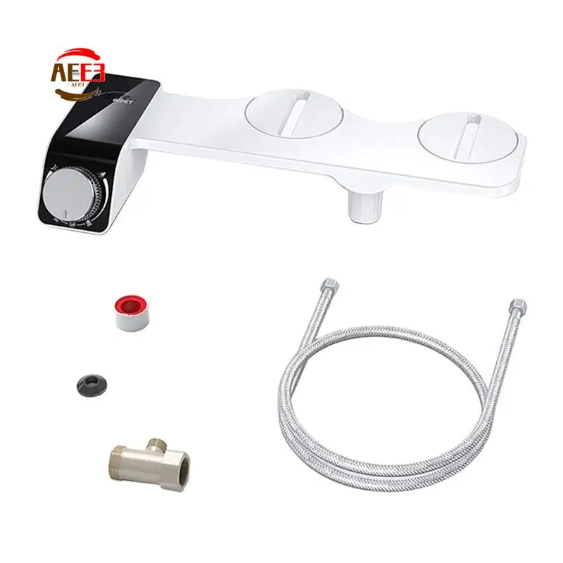 

AEE3-Насадка для биде Ультратонкий унитаз с двойной насадкой Спиральный регулируемый давление воды Неэлектрический распылитель со шлангом