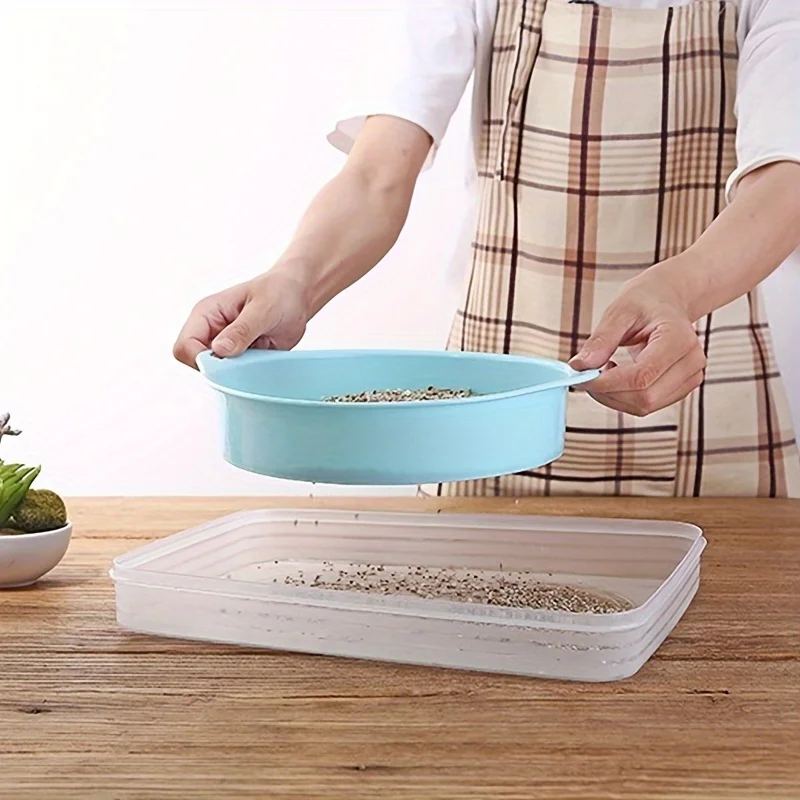 قطعة واحدة من البستنة سهلة الصنع: قطعة واحدة من مستلزمات البستنة، مناخل التربة، مناخل شبكية بلاستيكية، تصفية التربة المطحونة، الأحجار، أدوات عصارية