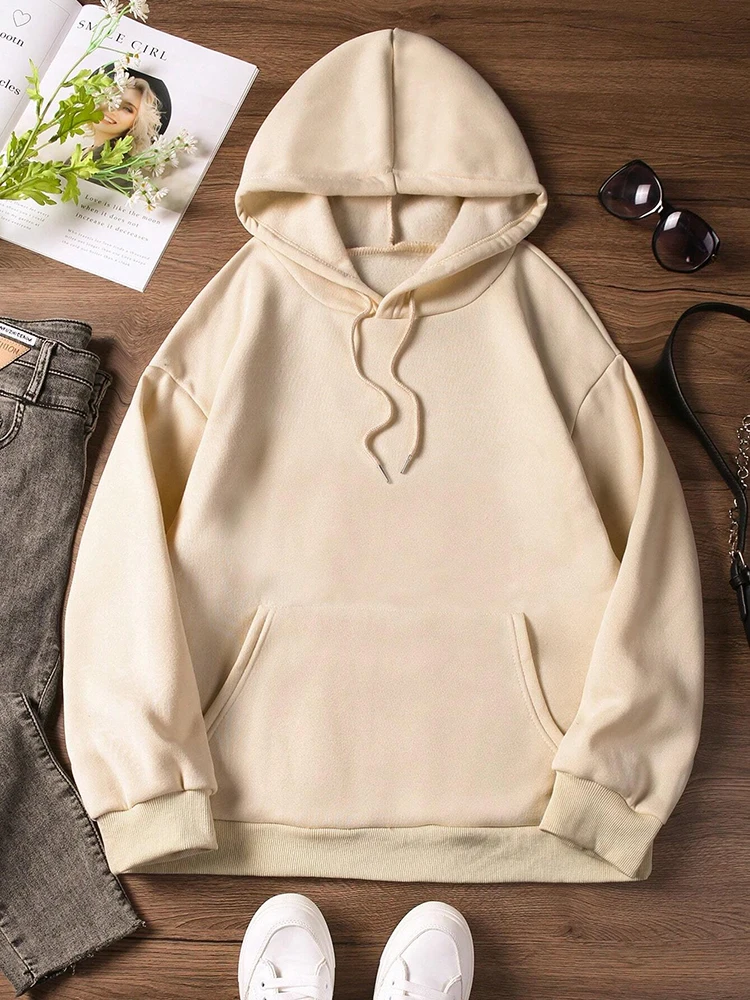 Cartoons Mushroom Printing Women's  Hoodies Fashion All-Match Hoodie Warm Fleece S-XXL Hoody Autumn Comfortable Clothing Tops