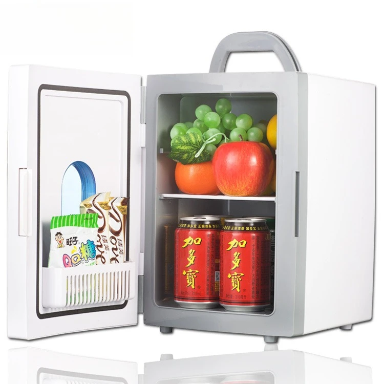 Refrigerador pequeño de 10L, Mini refrigerador para el hogar, dormitorio de estudiantes, cosméticos, refrigerador para conservación de alimentos y frutas