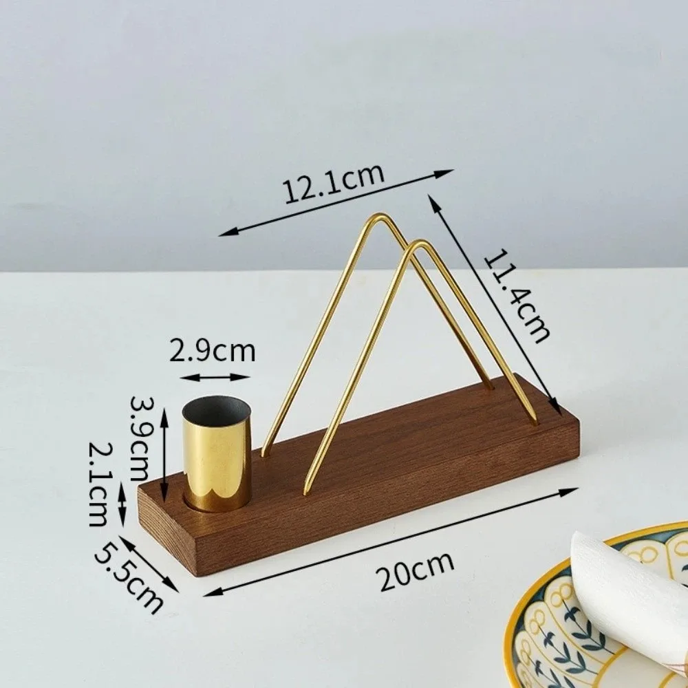 New Wood Tissue Holder Creative Design Multifunction Toothpick Box Elegant Desktop Organizer Dining Table