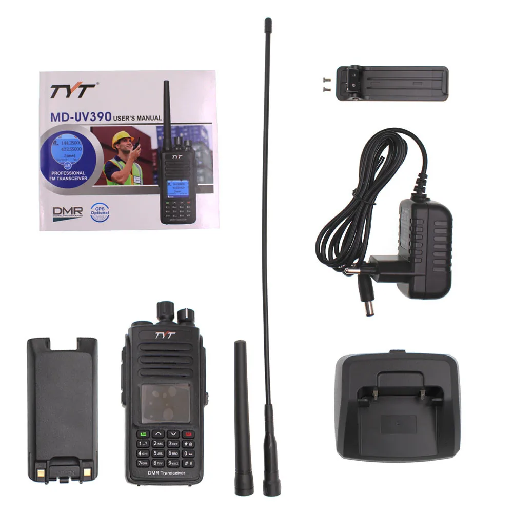 TYT GPS IP67 DMR لاسلكي تخاطب ثنائي النطاق UHF VHF 136-174 400-480MHz ثنائي الوقت Dlot جهاز الإرسال والاستقبال الرقمي اتجاهين الراديو
