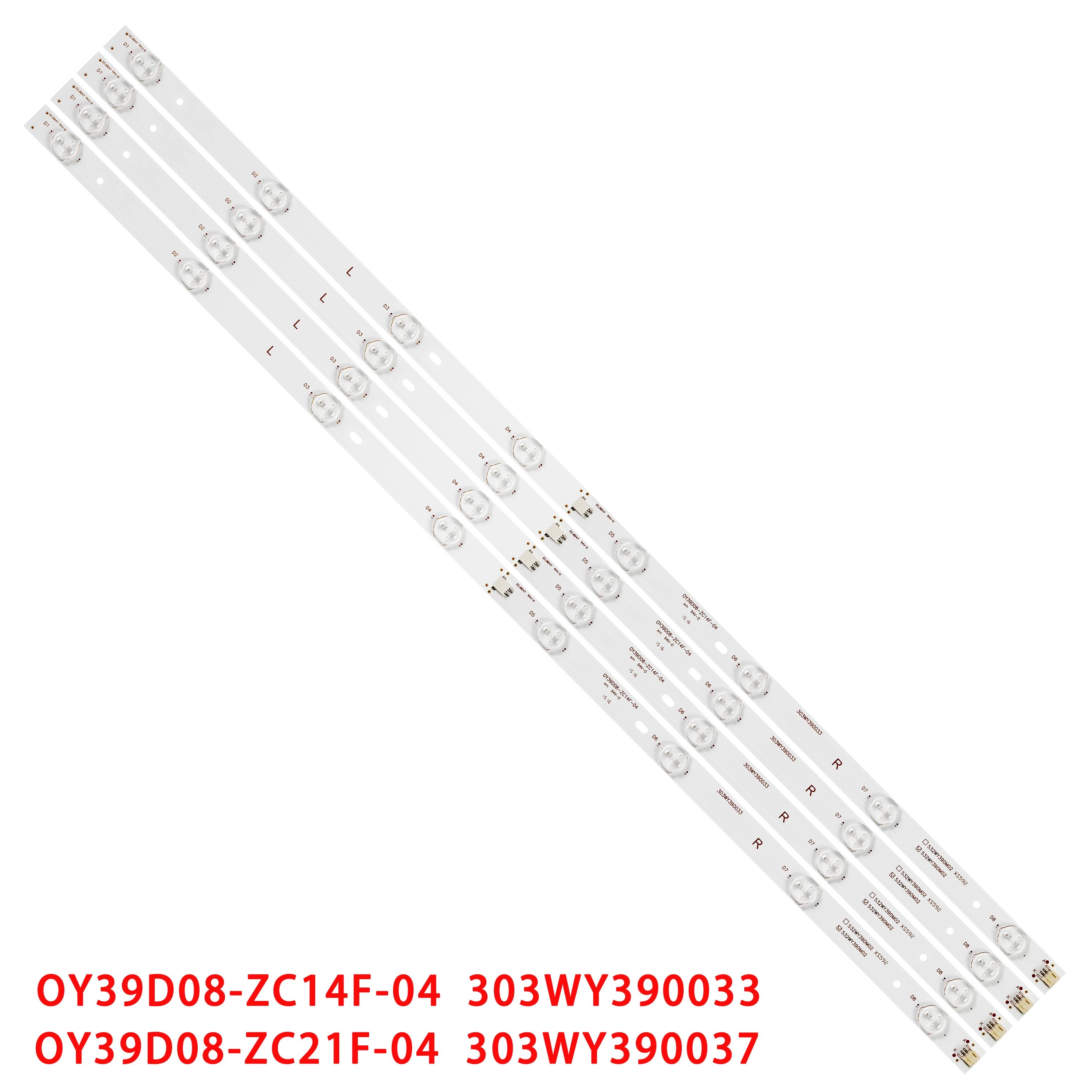 LED Backlight Strip 8 Lamp For OY39D08-ZC21F-04 303WY390037 OY39D08-ZC14F-04 303WY390033 LED-39B350 LED-39B700S LE39D71 LE39F51S