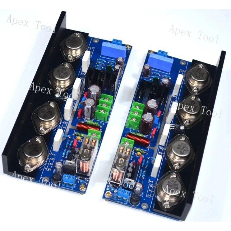 

180W+180W UPC1342V + ON MJ15024 MJ15025 Power tube fever level Class AB amplifier board