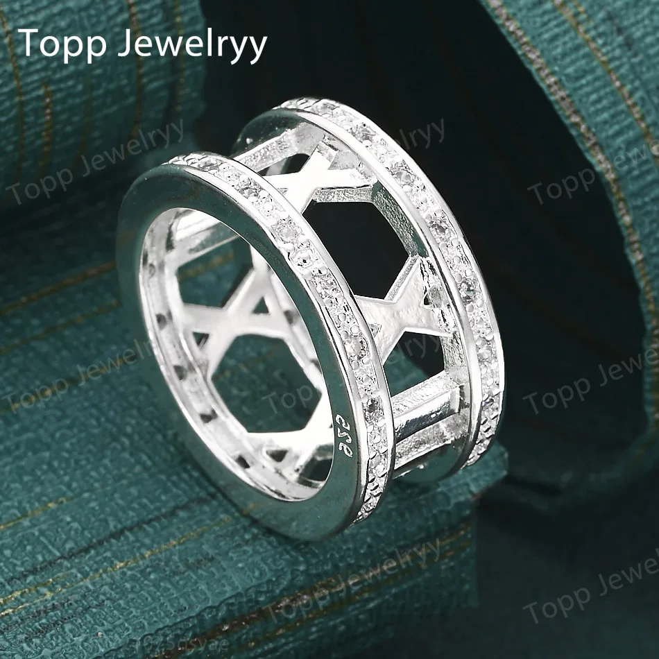 

Новые кольца из стерлингового серебра 925 пробы с цирконами (5-10) # Модные женские кольца с римскими цифрами — для вечеринок, на Рождество, украшения, подарки