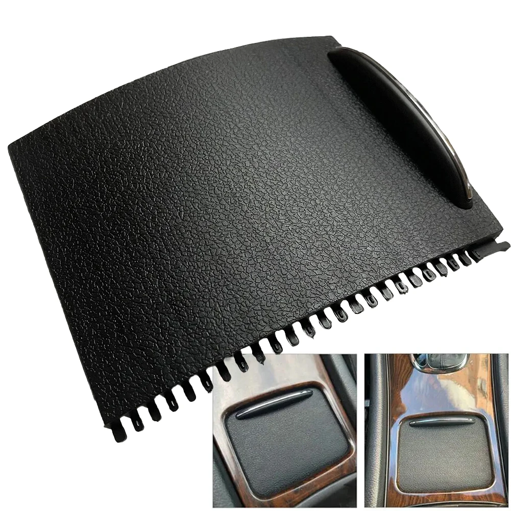 Car Black Center Console Roller Blind Cover For Mercedes-Benz C-Class W203 00-07 Sliding Shutters Cup Holder Roller Blind Cover