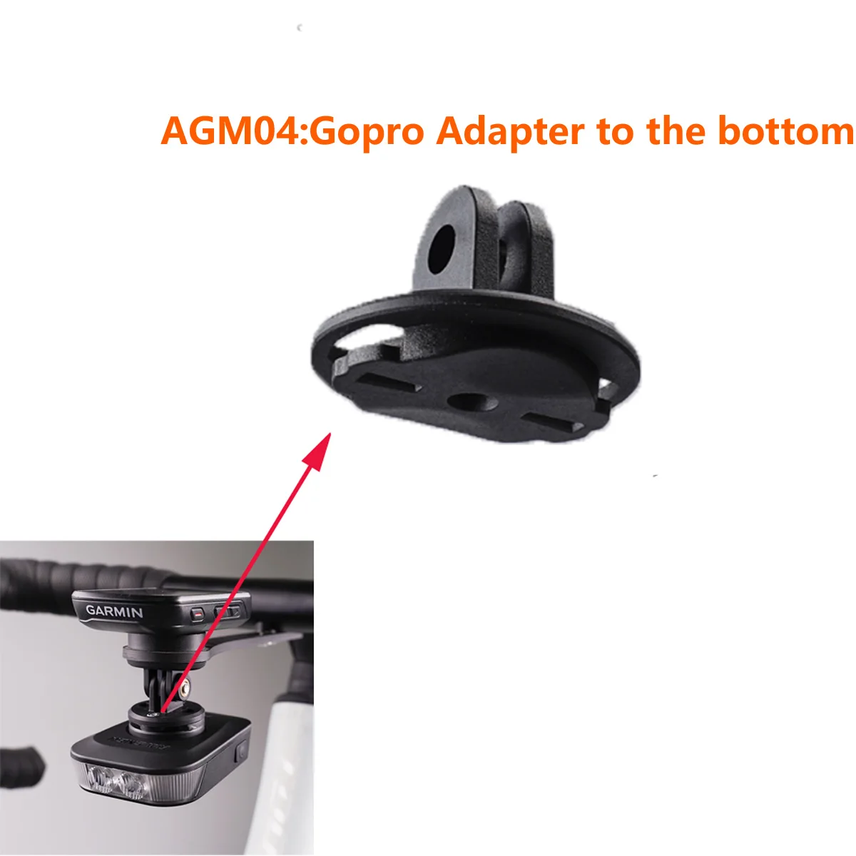 �y�Z�[�����zRAVEMEN AGM03 Gopro �A�_�v�^�[�o�C�N�}�E���g�u���P�b�g RAVEMN FR500/FR300/FR160 ���C�g���牺�Ƀo�C�N�R���s���[�^�}�E���g�i�C����