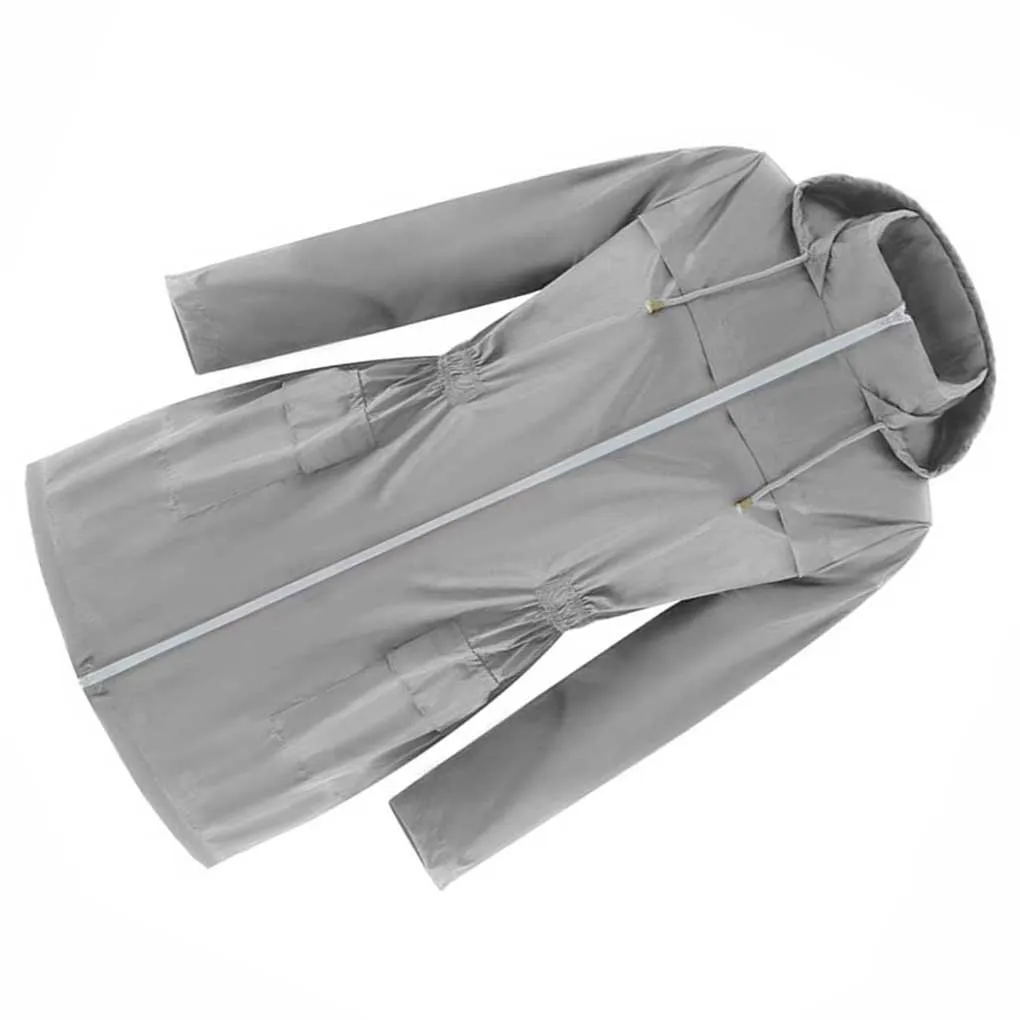 Chaqueta deportiva para mujer, abrigo impermeable a prueba de viento para exteriores para niñas, verde negruzco, M