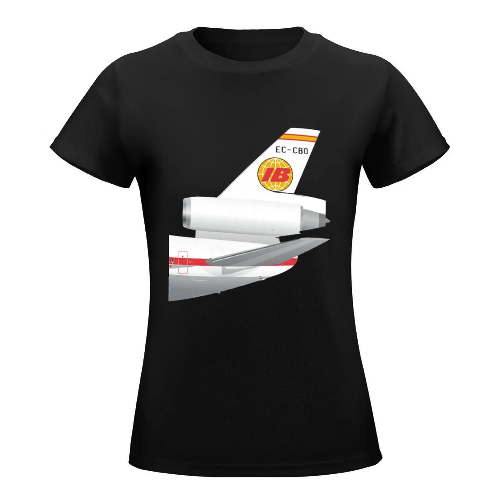 Wings In Uniform - DC-10 - Iberia - 70s T-Shirt cute clothes cute tops summer tops female western t-shirt dress for Women