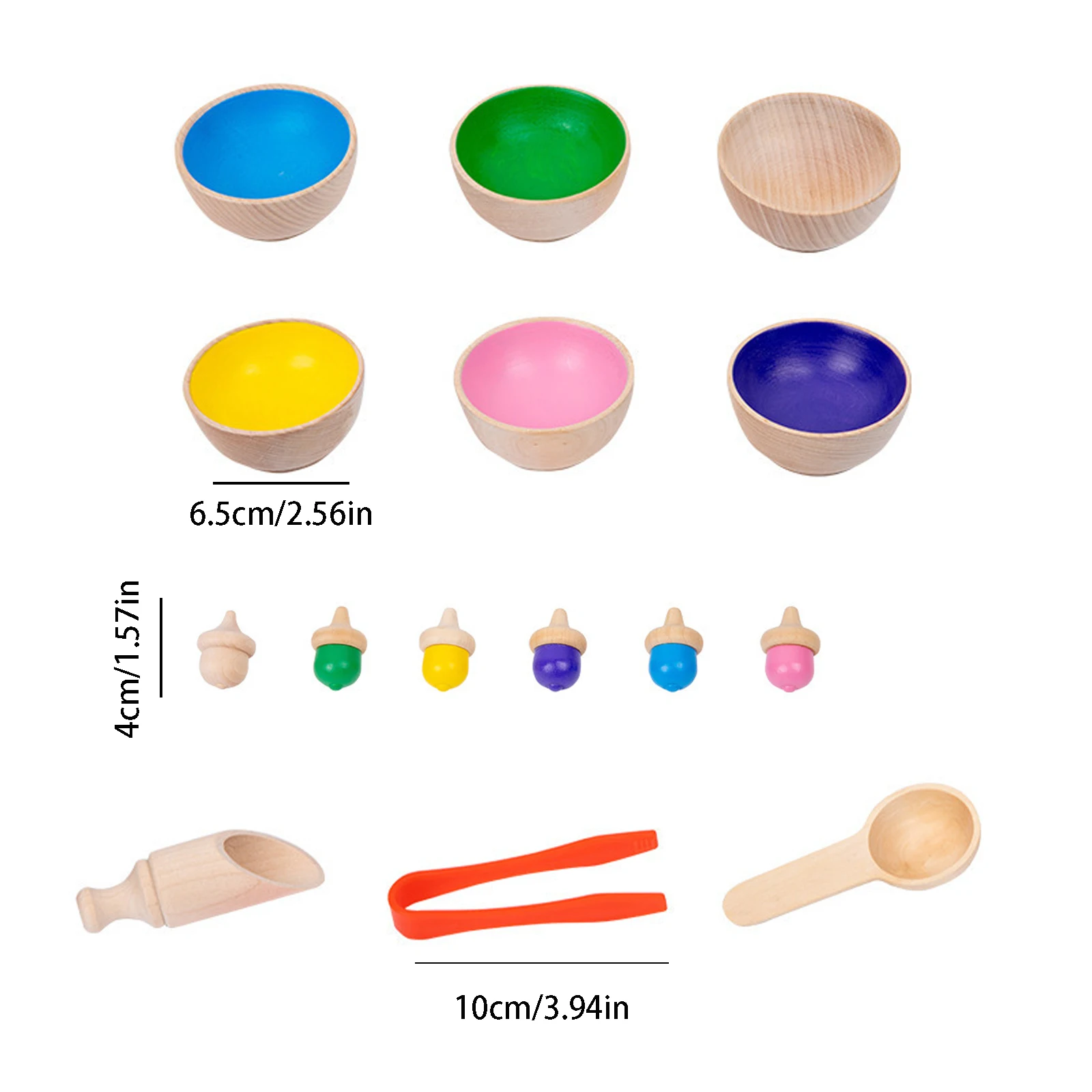 ของเล่นนับจำนวนและจัดหมวดหมู่สี พร้อมคลิปหนีบลูกปัด ของเล่นเสริมพัฒนาการเด็ก ของเล่นนับจำนวนแสนสนุก ของเล่นไม้