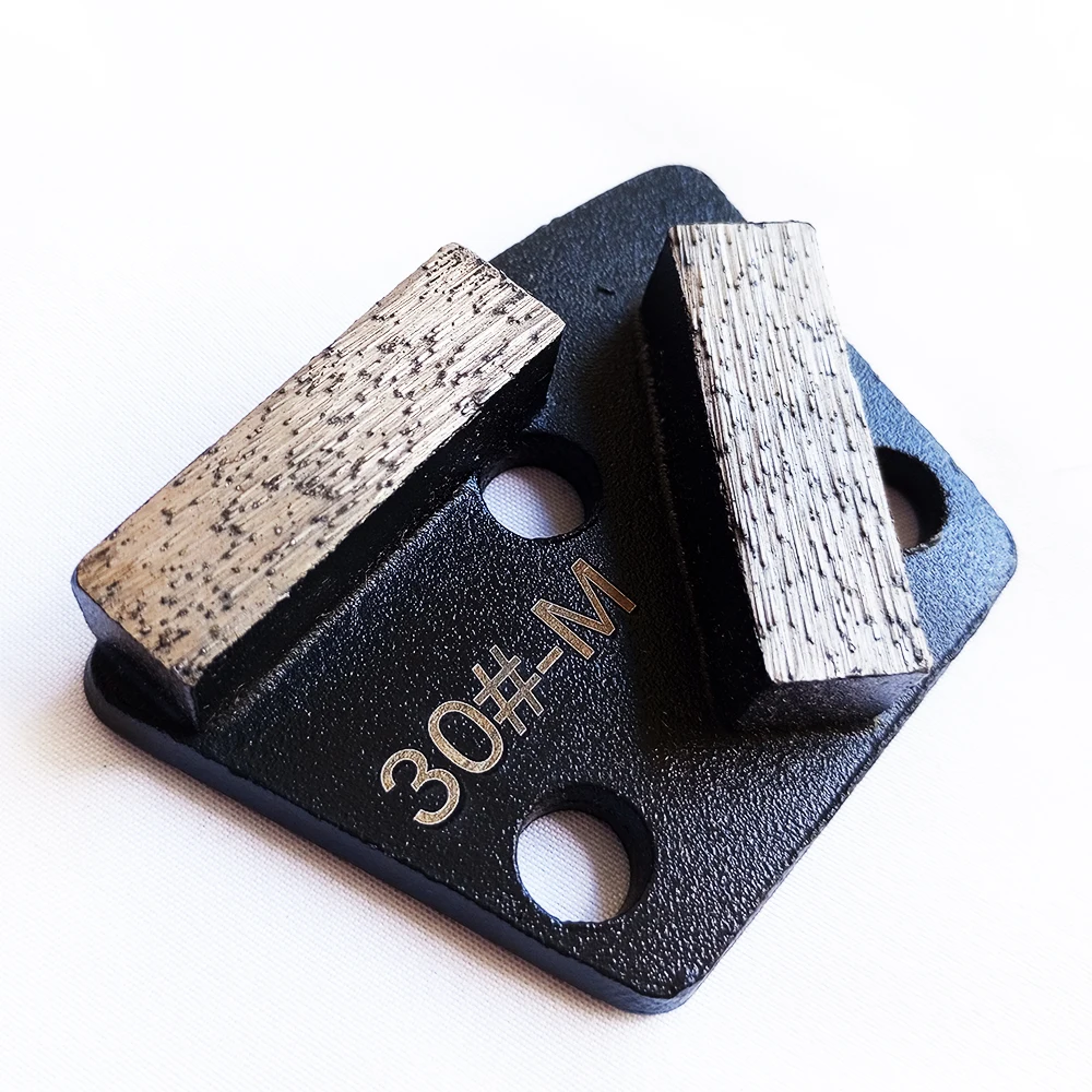 Almohadilla abrasiva de rueda de bloque de disco de molienda de Metal, segmento de diamante sinterizado trapezoidal, suelo de hormigón de terrazo
