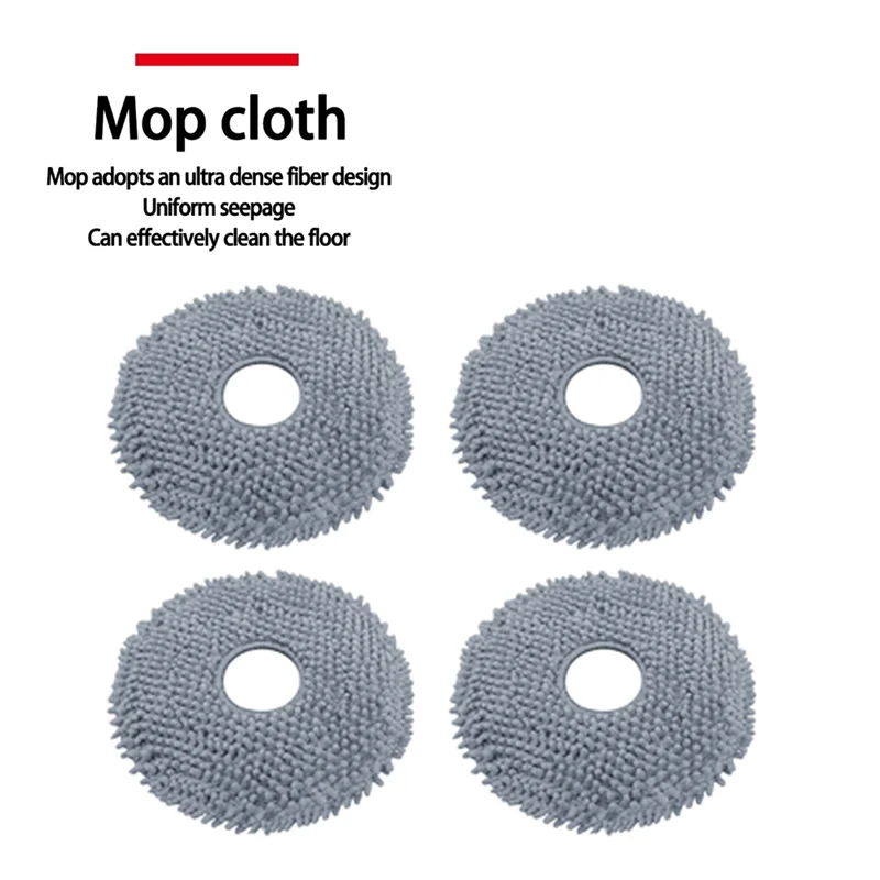 ABVI-piezas de repuesto para Roborock QV 35A / QR 798 / QR 598, piezas de aspiradora, cepillo principal, Cepillo Lateral, bolsa de polvo, filtro HEPA